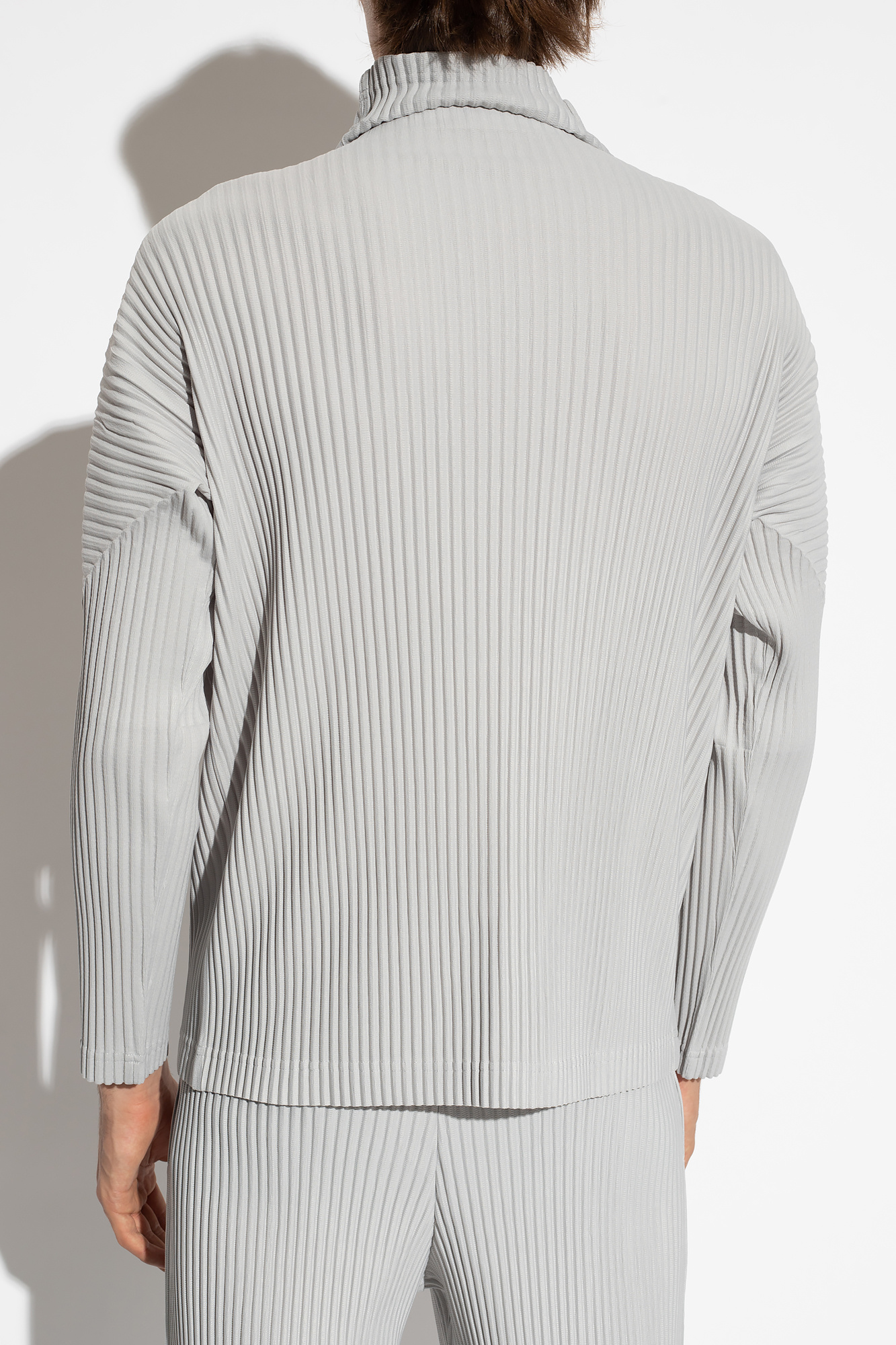 Issey Miyake Homme Plisse Pleated turtleneck sweater | Men's